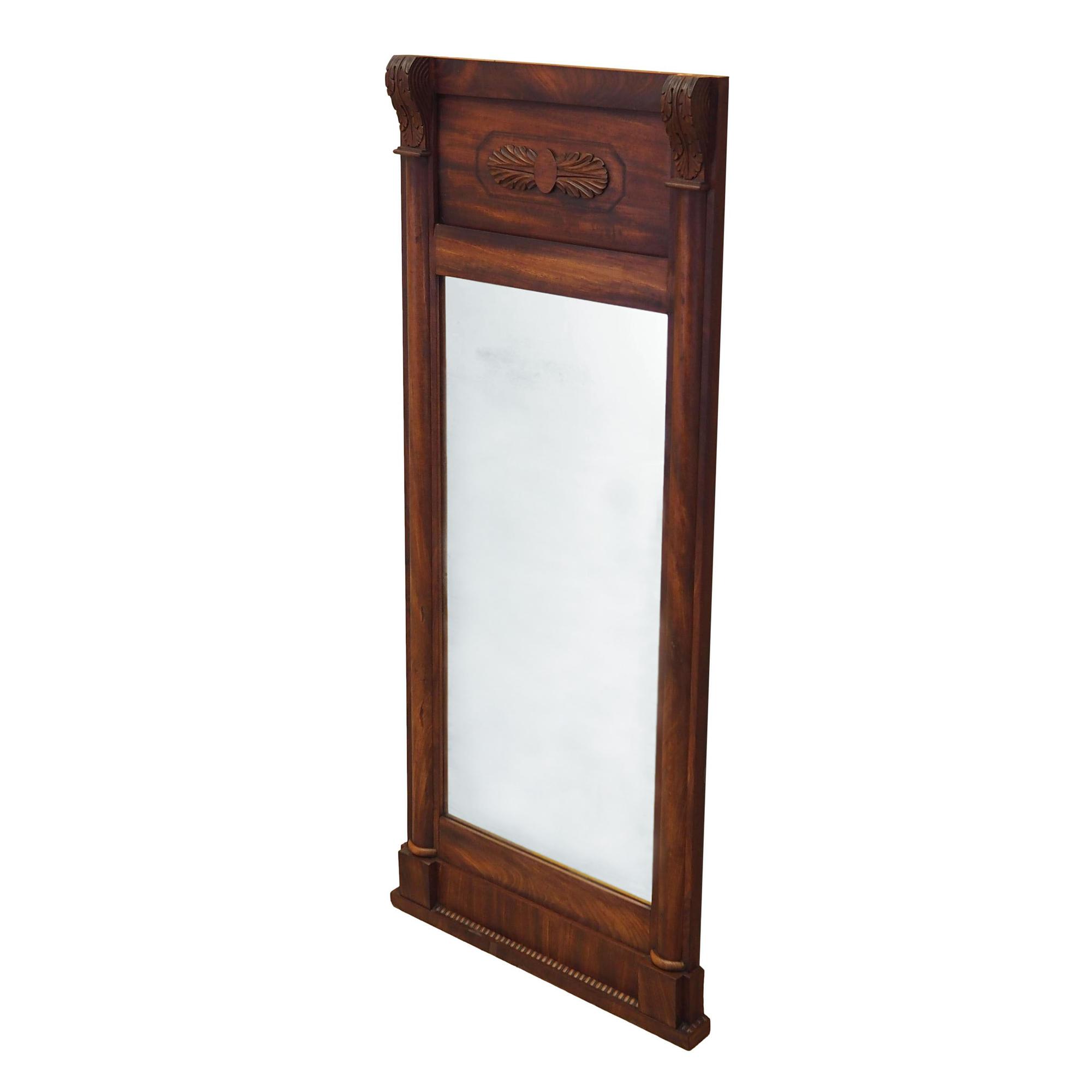 Mirror with wooden frame 1970s 0