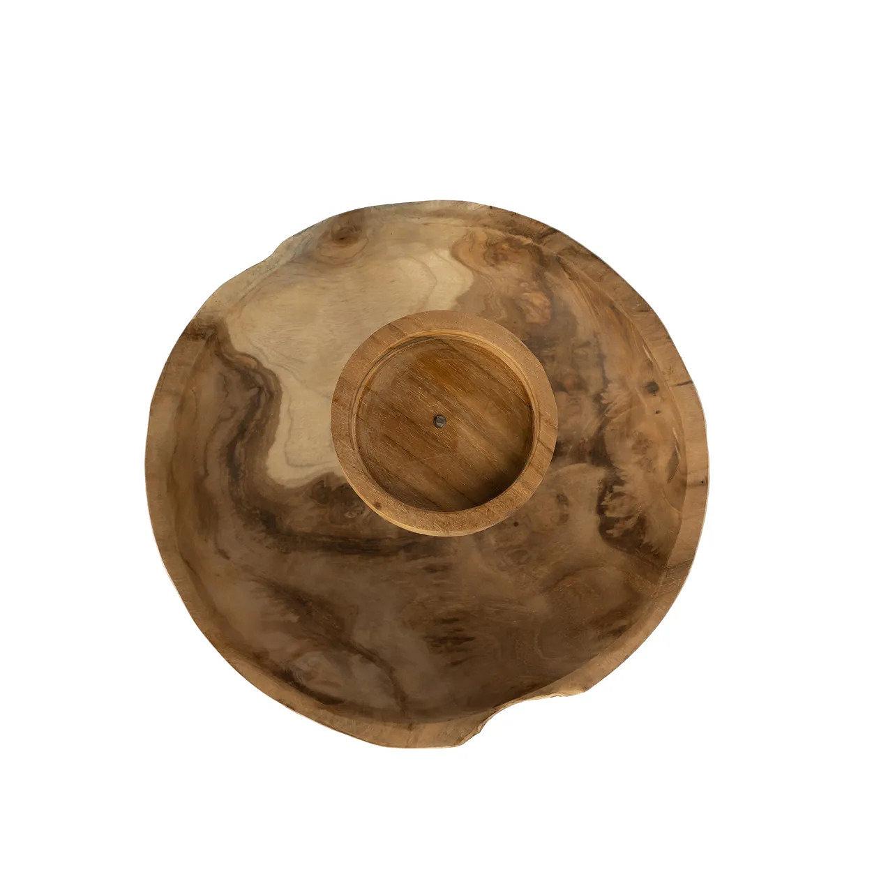 Plate Portacandele Legno 4