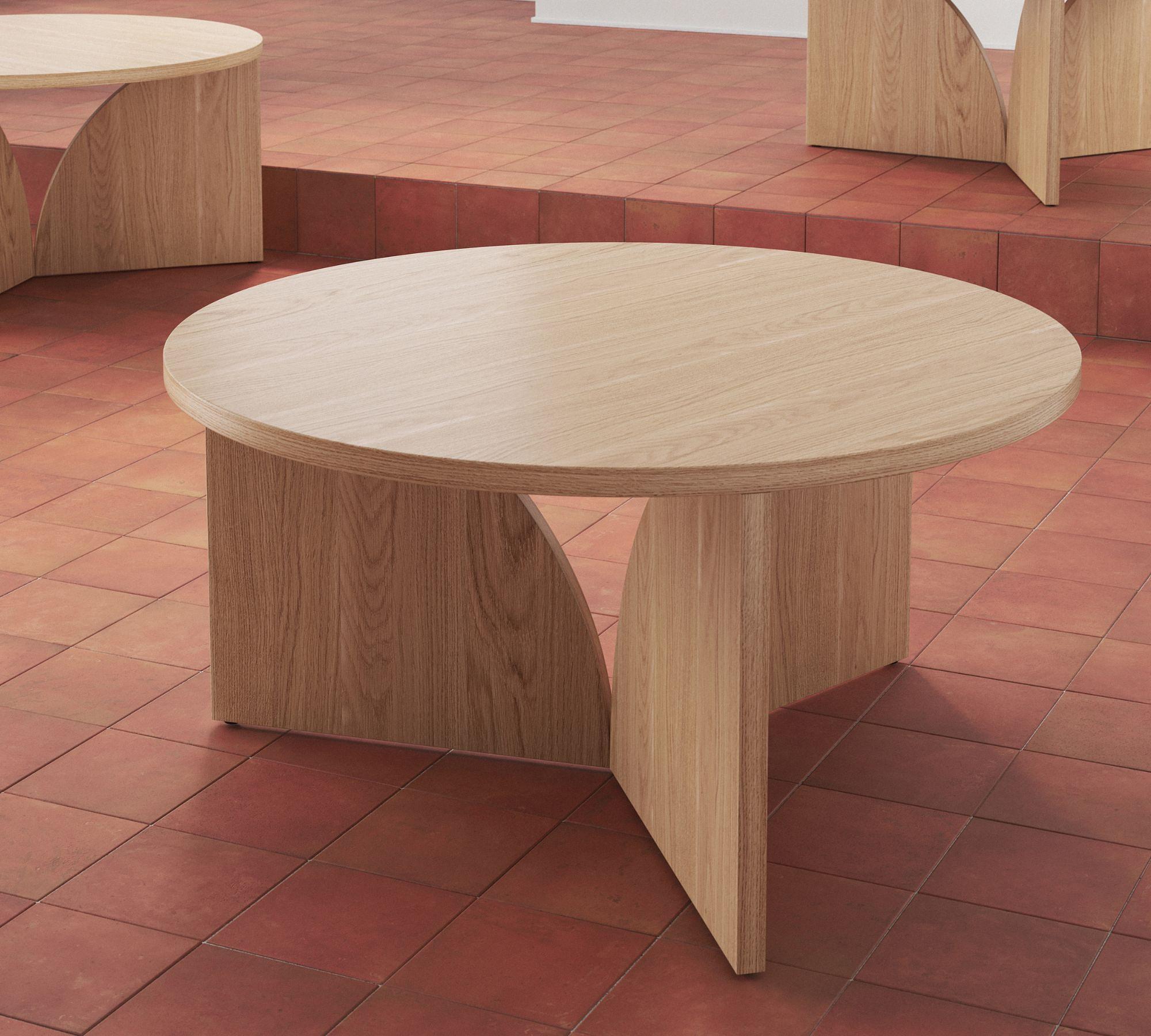 Cece Coffee Table Oak Ø 70 cm 3