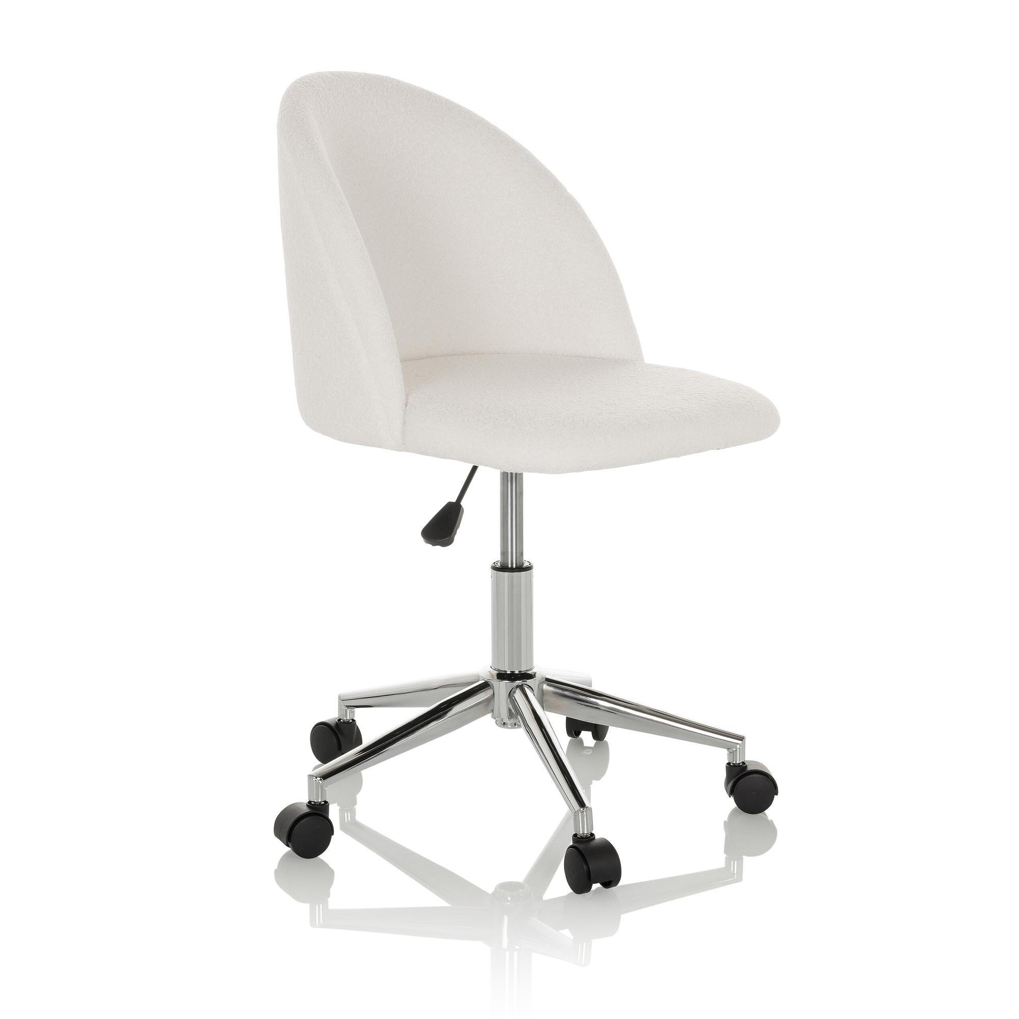 SOLAO TED Bürostuhl Bouclé Weiß 5
