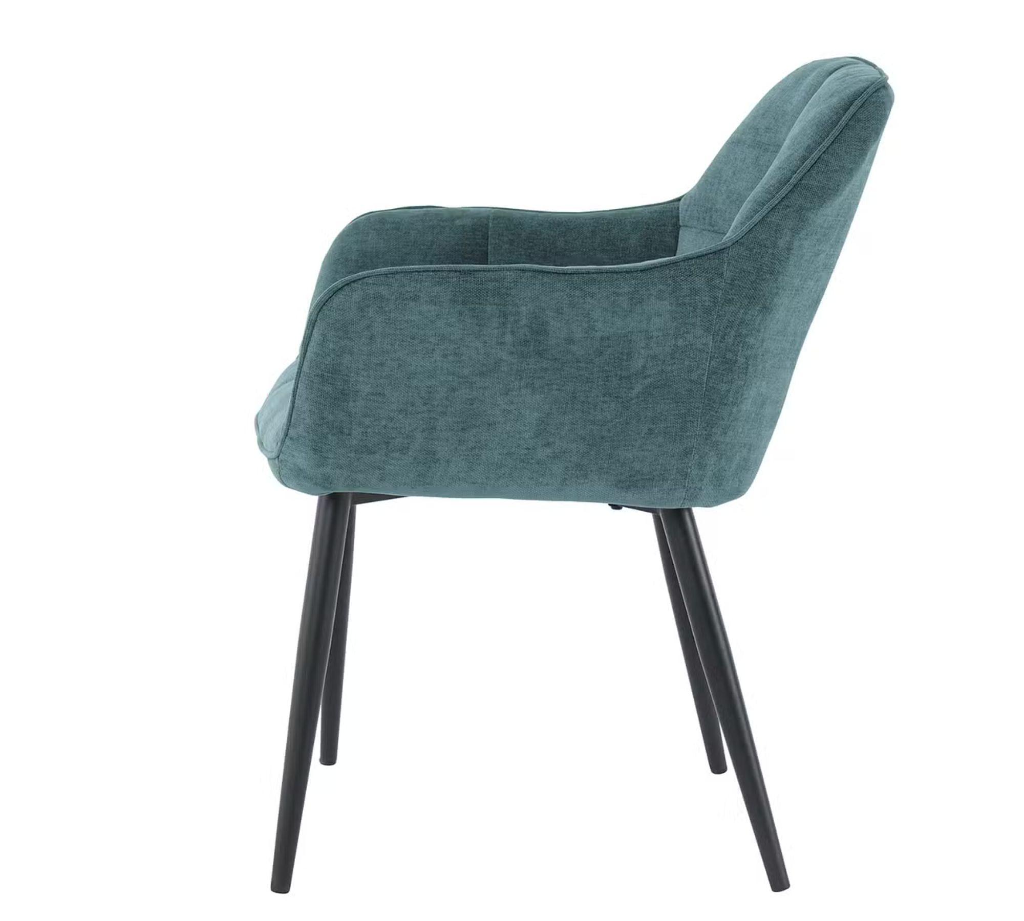 Armchair 2-piece set Fabric Navy Blue 4