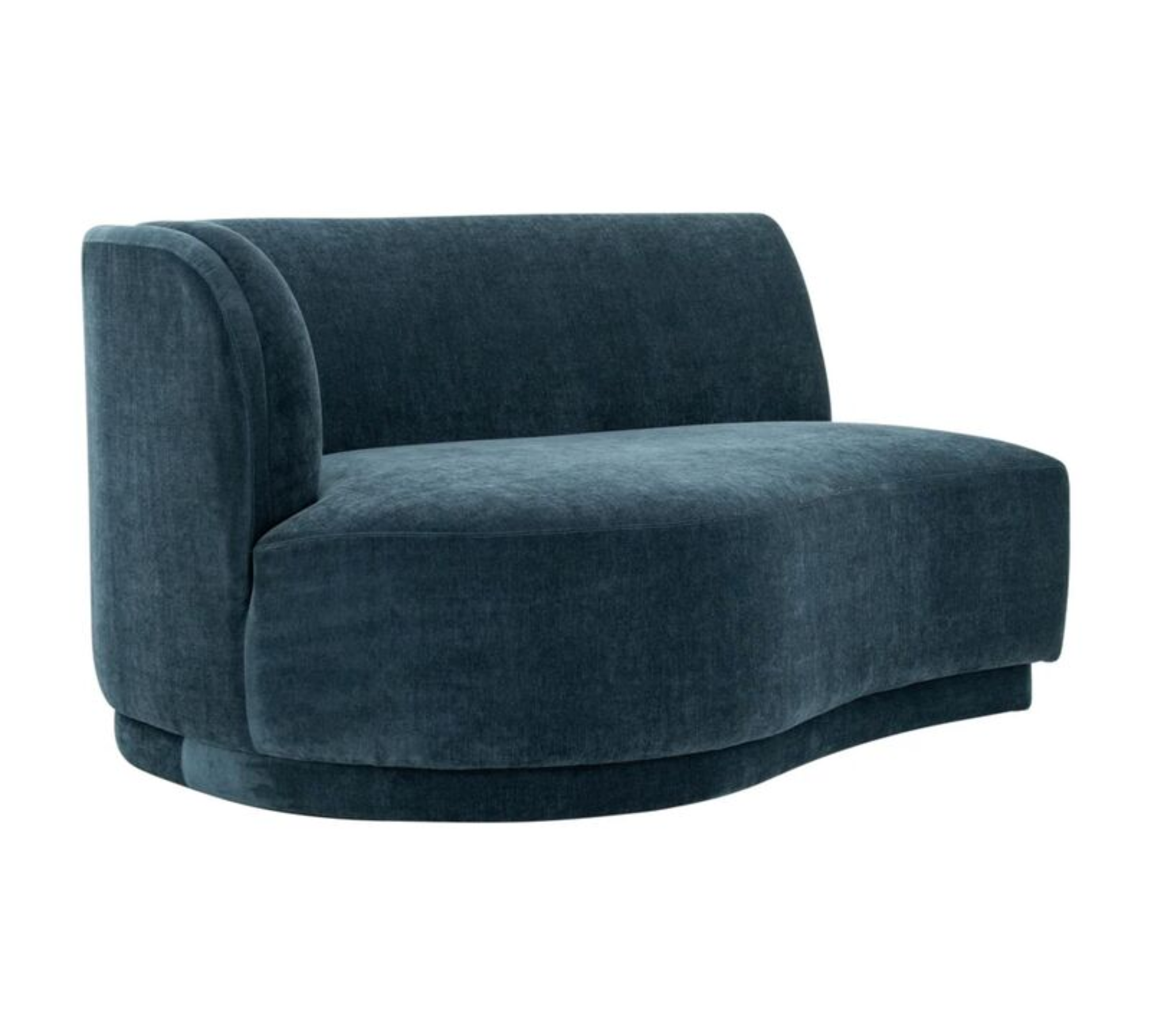 Nora 2-Sitzter Chaise Modul Links Danny Dusty Blue 0