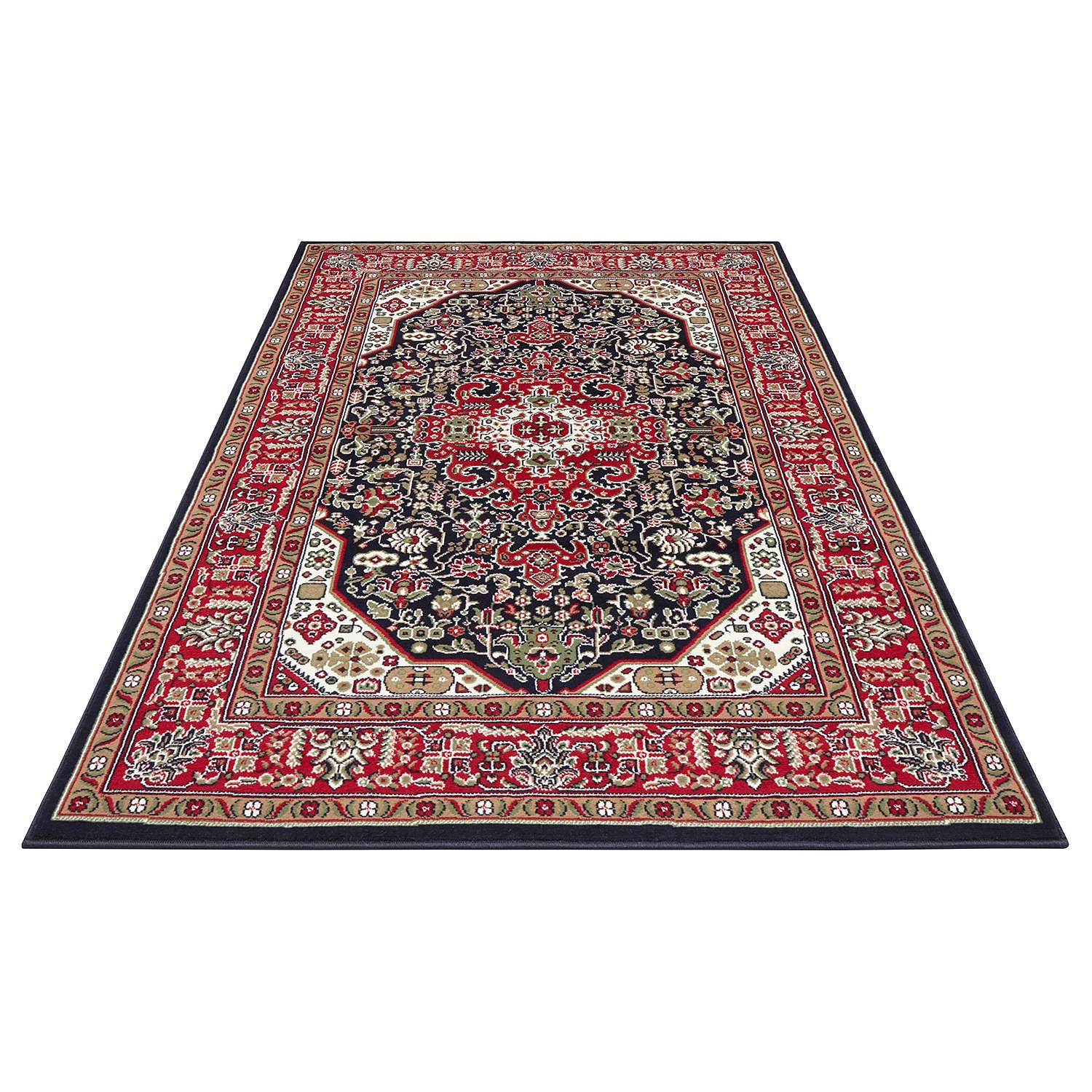 Short pile rug Skazar Isfahan Navy blue 80 x 150 cm 4