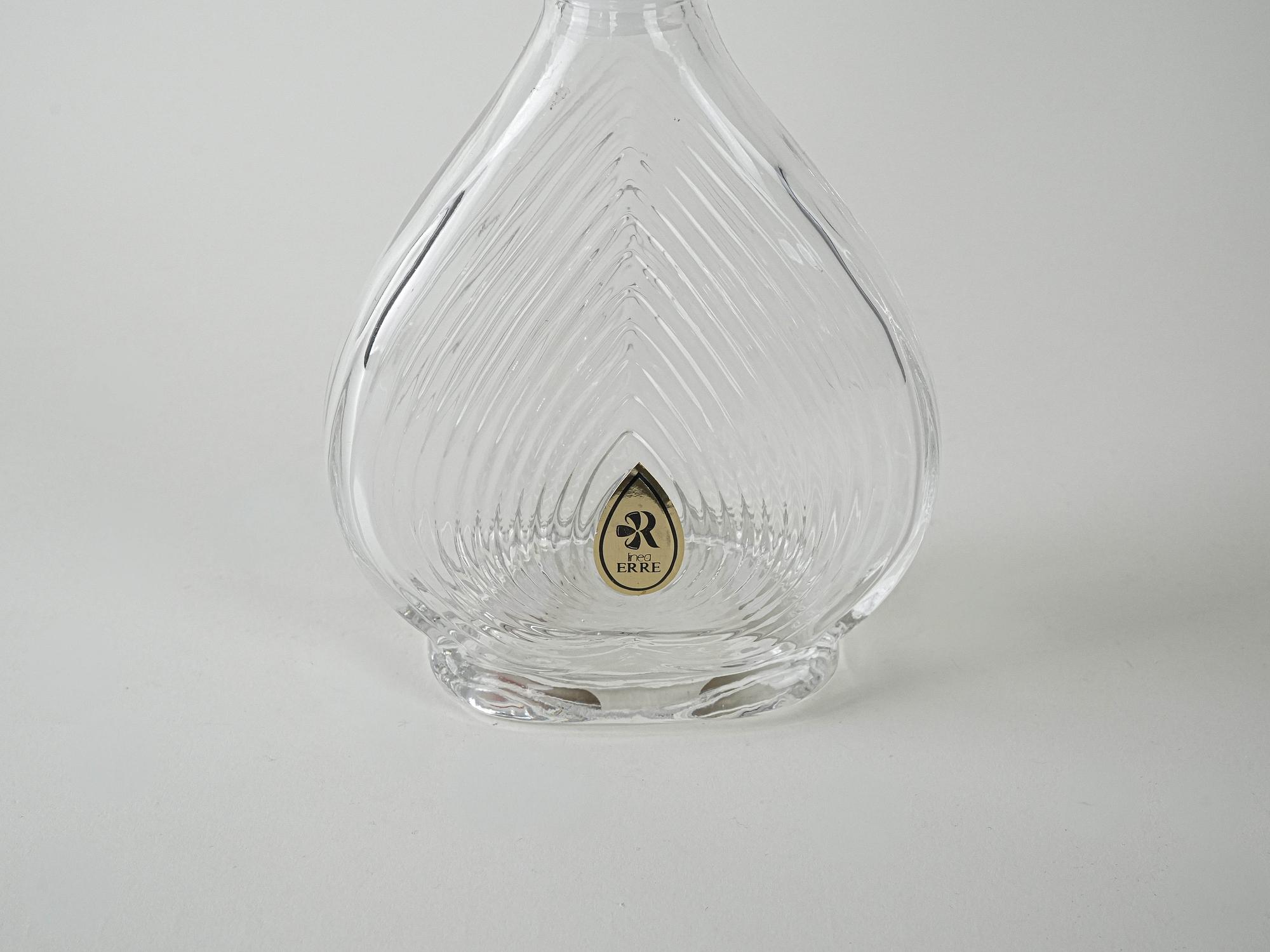 Kristallkaraffe Transparent 1970er Jahre 4