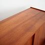 Vintage Highboard Teakholz Braun 1960er Jahre 11