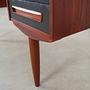 Vintage Schreibtisch Teakholz Braun 1970er Jahre 14