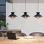 Grizedale Pendant Lamp Steel 3-light 1