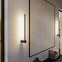 Minimalistische LED Wandleuchte PERSEIS Klein Schwarz 0