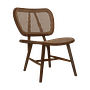 Lugano Beistellstuhl Teakholz Rattan 2