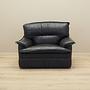 Armchair Leather Black 1960s 3
