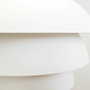 Vintage pendant lamp metal white 1970s 7