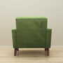 Vintage armchair velvet wood green 1970s 4