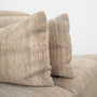 Vintage Sofa 2-seater Teak Wood Textile Gray 1970s 7