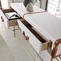 Console table made of fabric walnut wood 3271 4