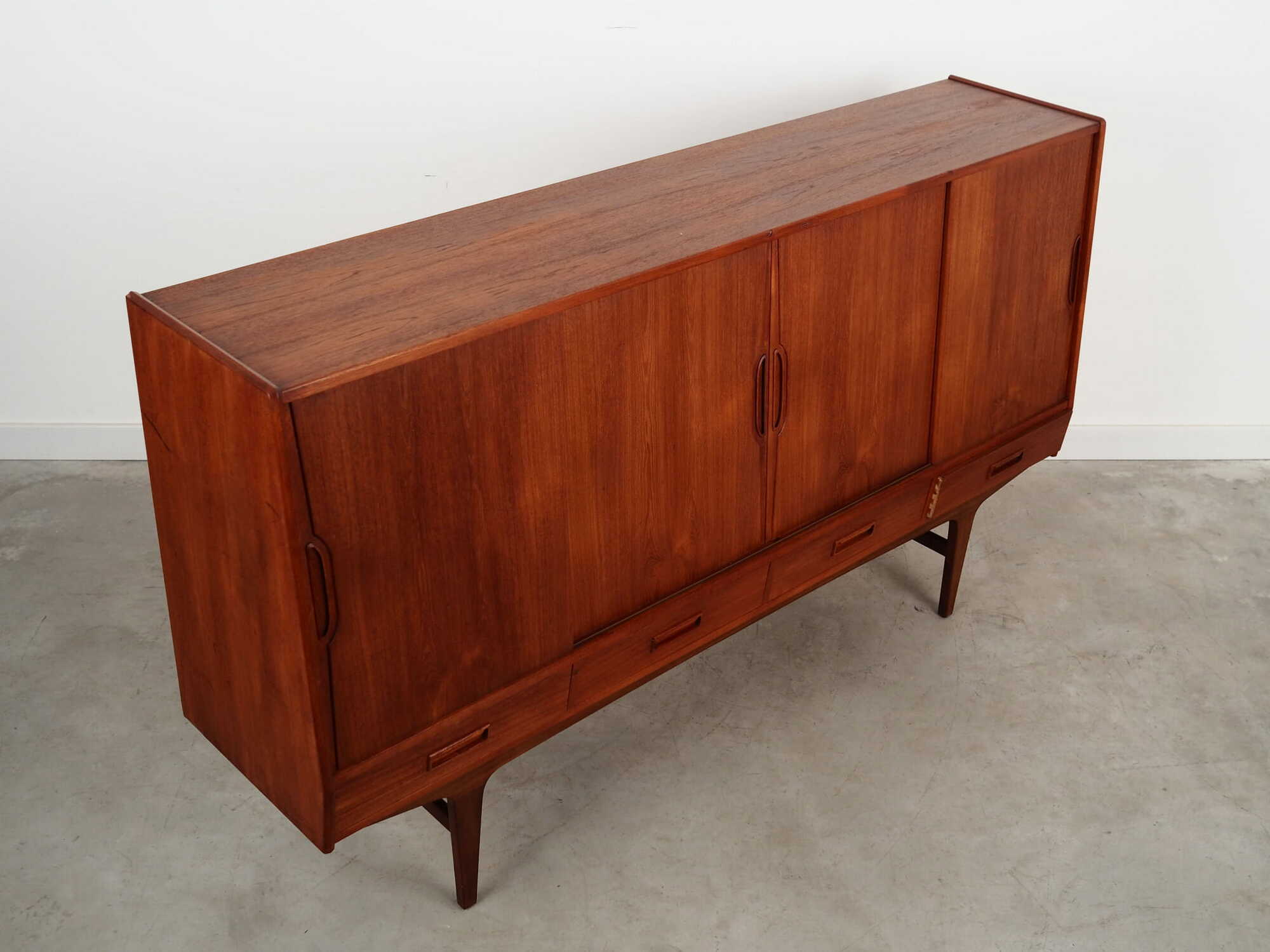 Highboard Teakholz Braun 1970er Jahre  7