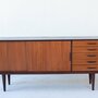 Vintage Otto Wagner Sideboard Teakholz Braun 1