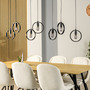 Pendant lamp 7-bulb Metal Black 0