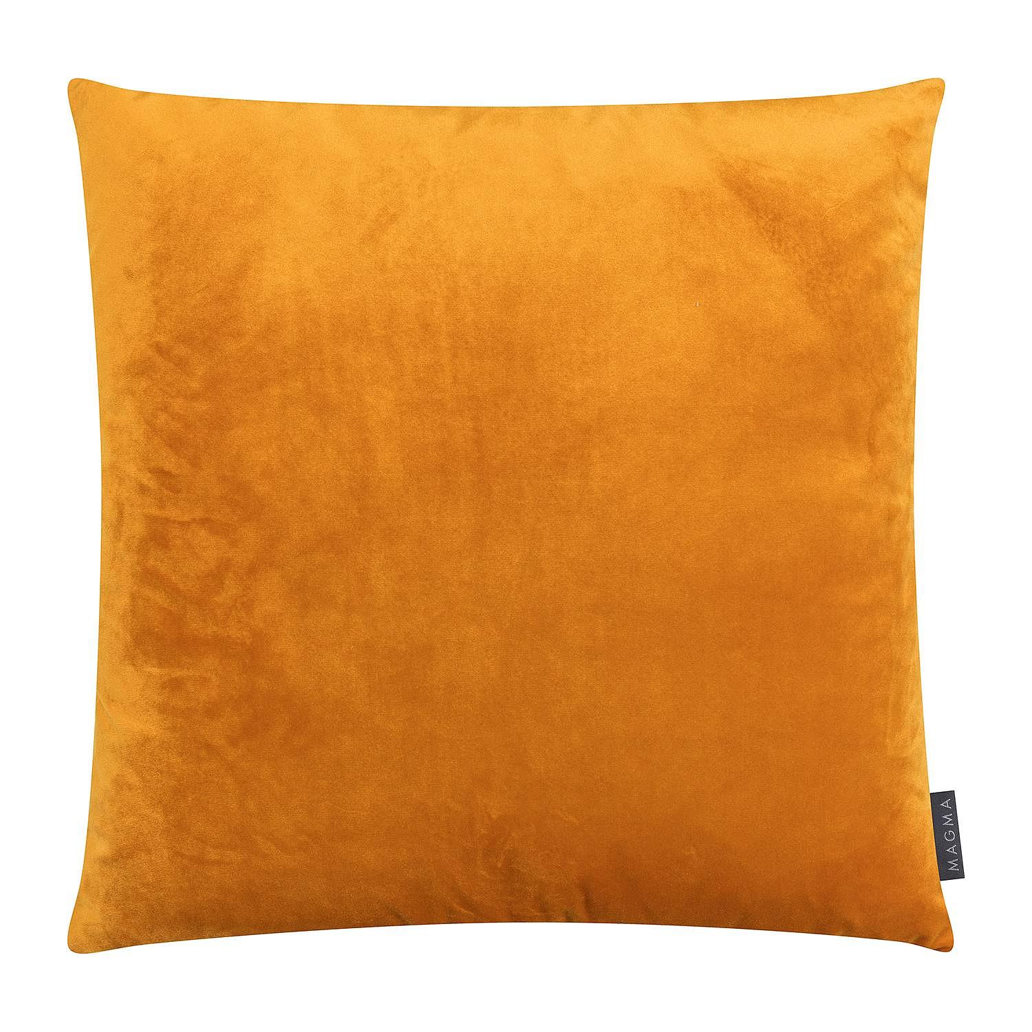 Tomerong Velvet Decorative Pillows Saffron Yellow 0