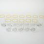 Highball Glasses Set Transparent 1970s 3