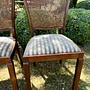 4x Esszimmerstuhl mit Wiener Geflecht 1