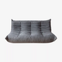 Togo Sofa 3-Sitzer Textil Grau 0