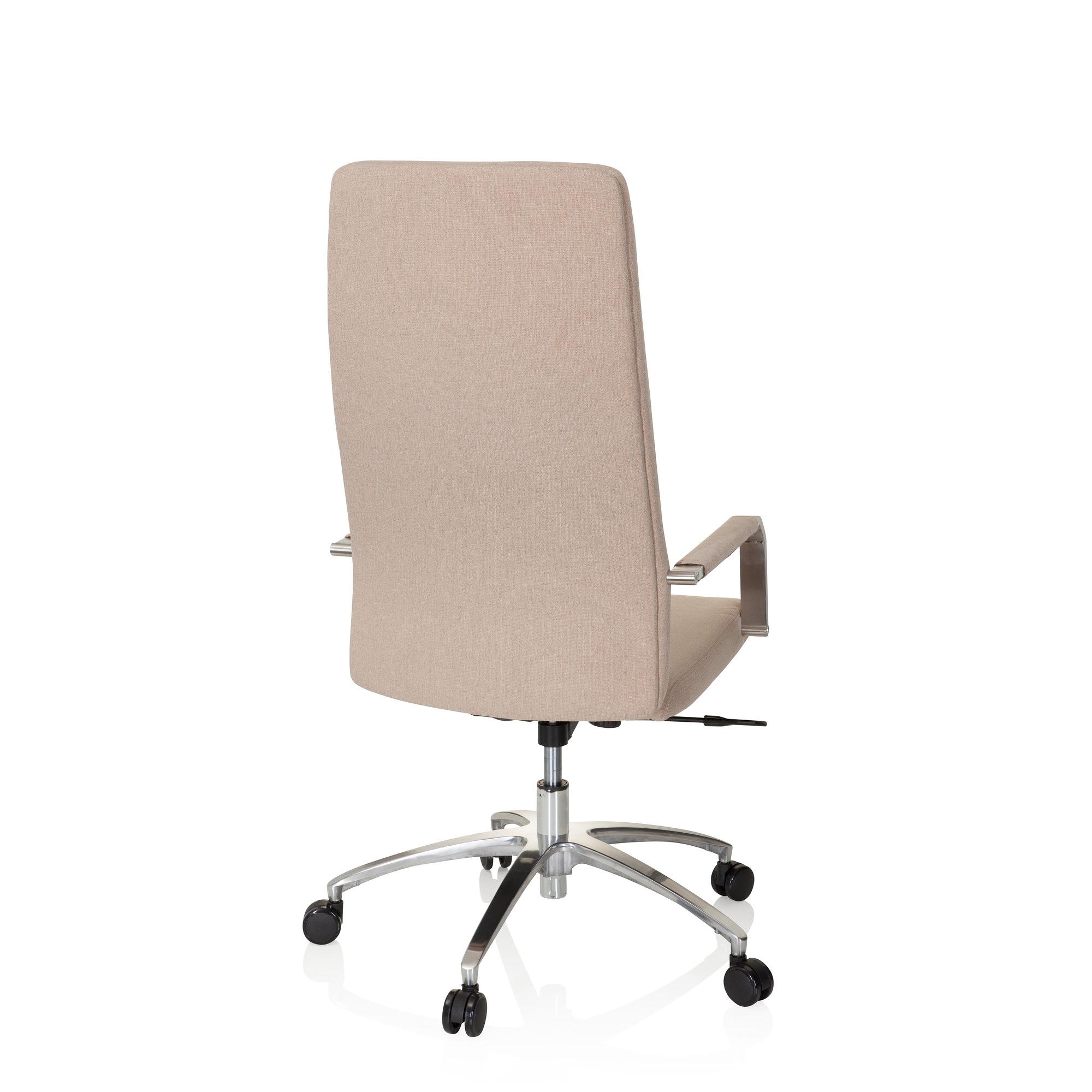 SARANTO PLUS I Bürostuhl Drehbar mit Rollen Stoff Beige 7