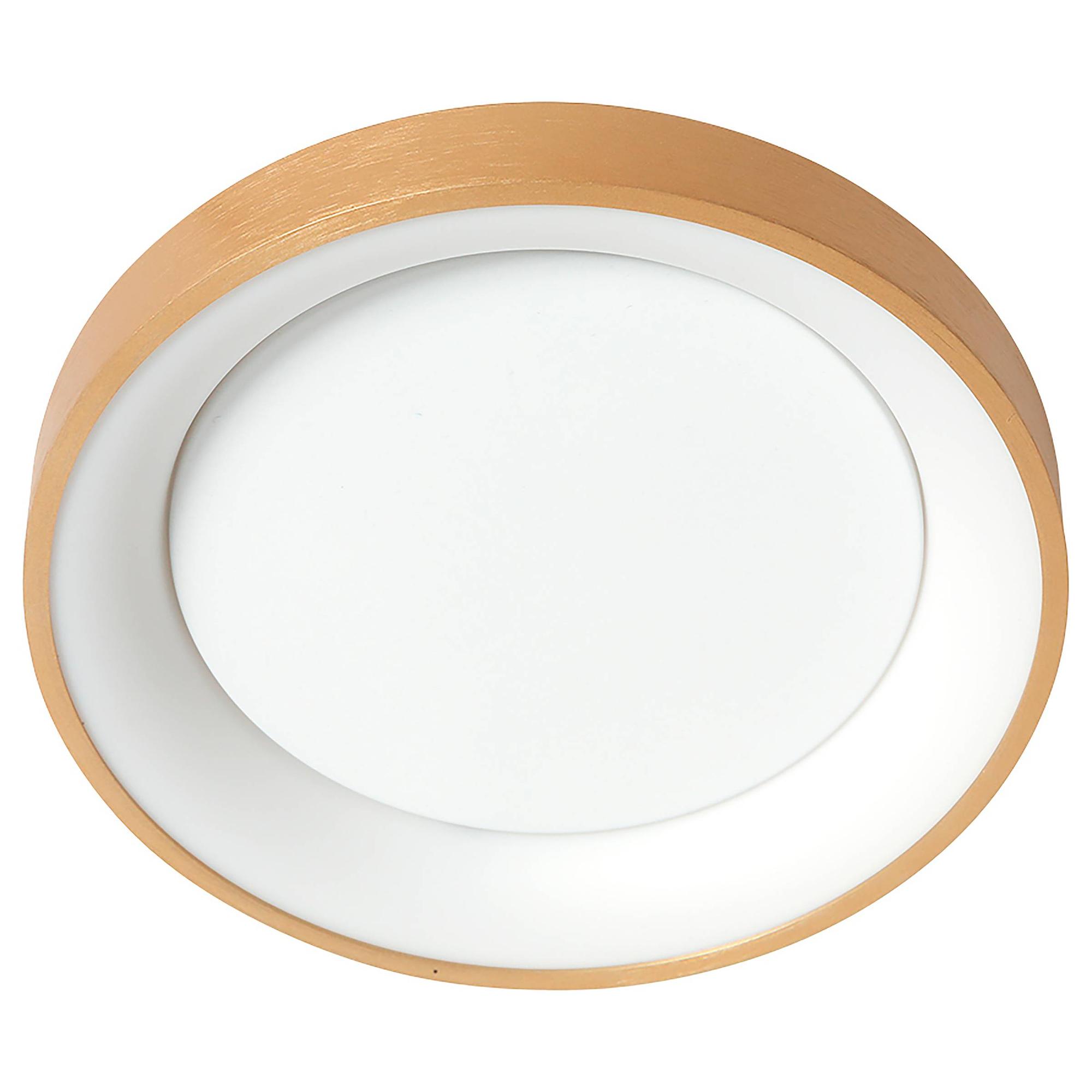 Ringlede Deckenleuchte Gold 28cm 2