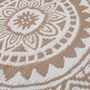 In- / Outdoorteppich Recyceltes Material Beige 2