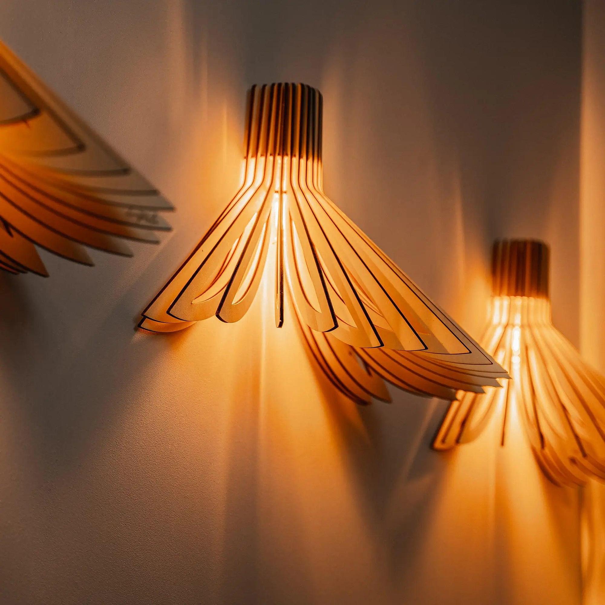 Ava Wandlampe Holz 5