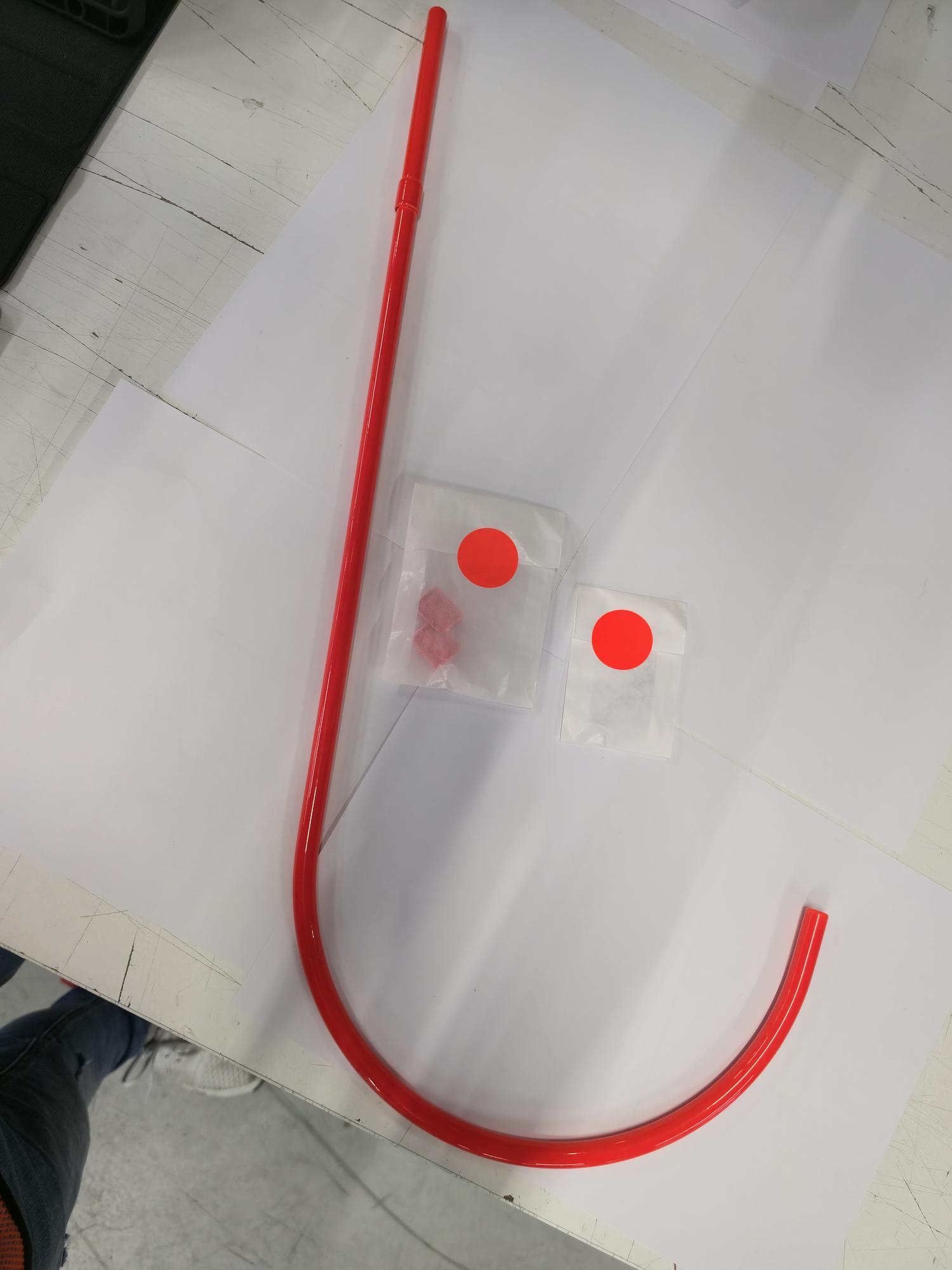 Hanger Arch Wall hook Steel Neon Red 3