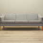 Vintage Sofa 3-Sitzer Buchenholz Textil Grau 1970er Jahre 4