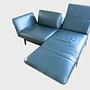 Sofa Leder Metall Petrol 1