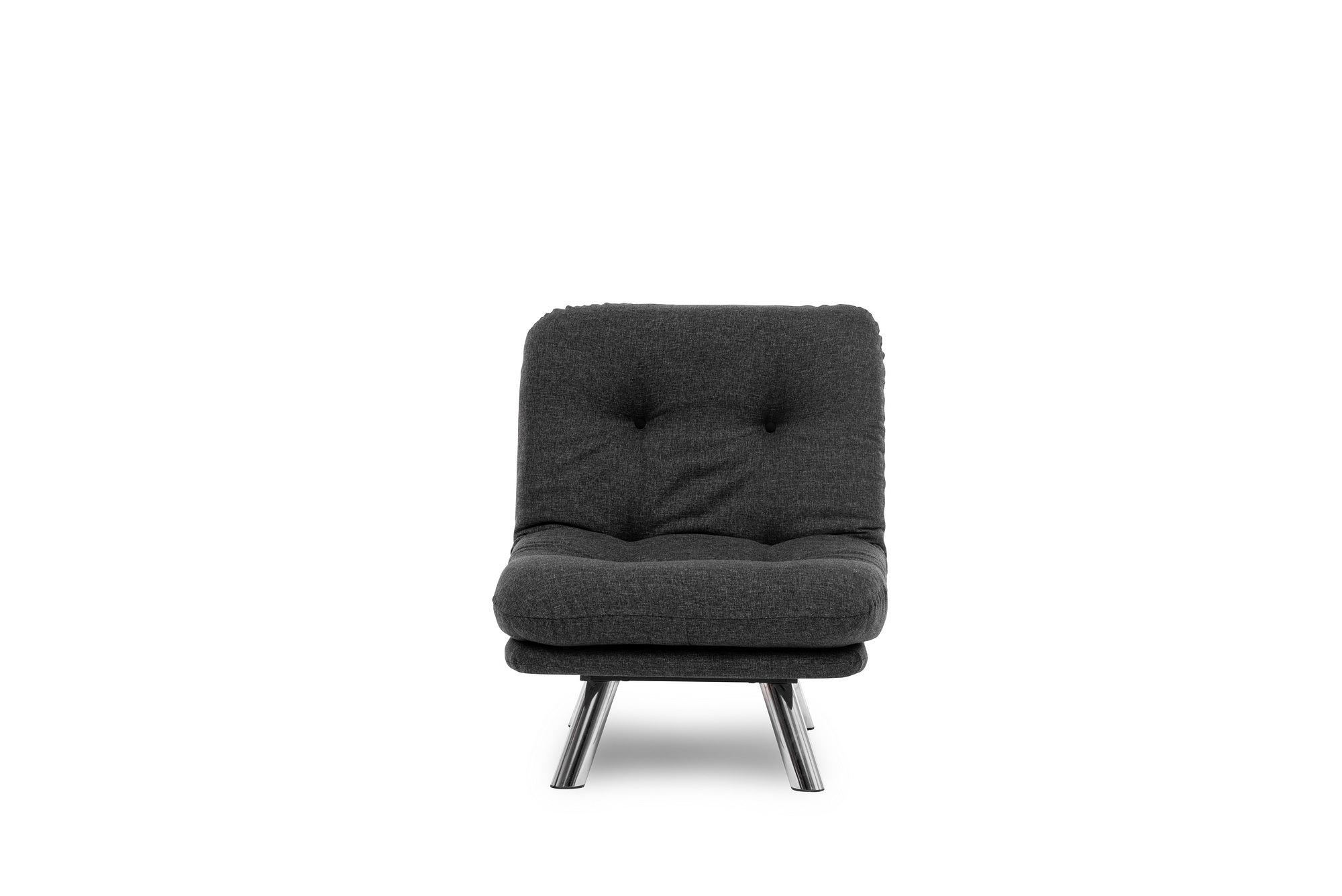 Misa Small Solo Sofa Bed 1-seater Dark Grey 8