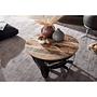 Coffee table Nasp solid mango metal black 4