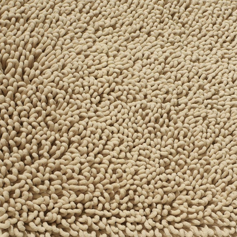 Mikrofaser Chenille Badteppich Beige 2