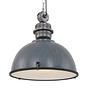 1-Flame Pendant Lamp Bikkel Steel Glass Grey 0
