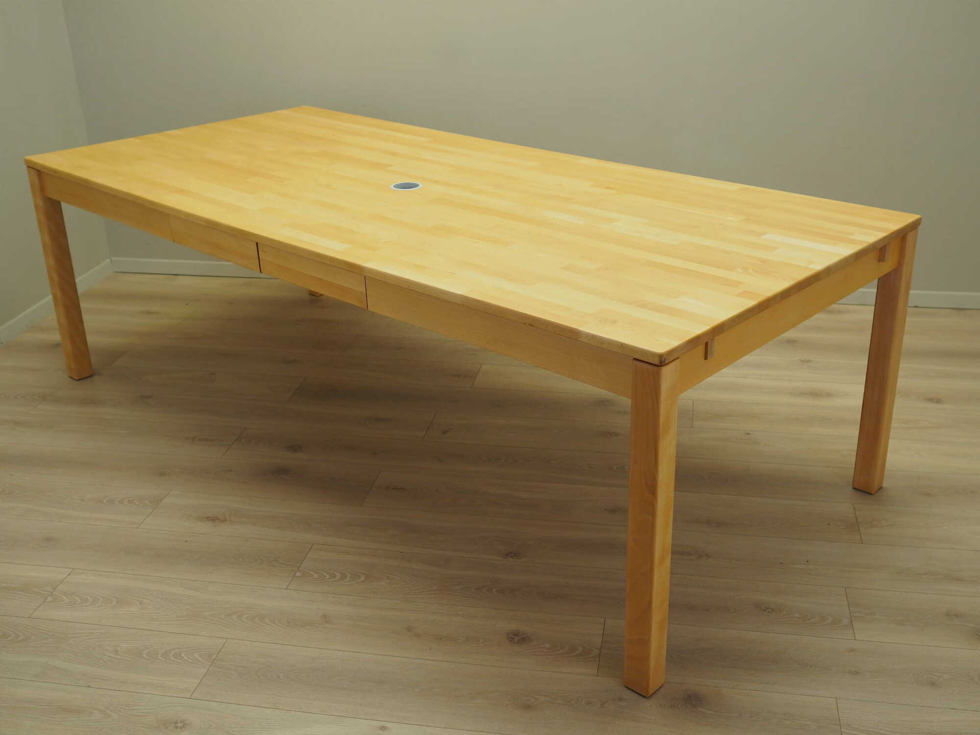Vintage Desk Wood Beige 1980s 7