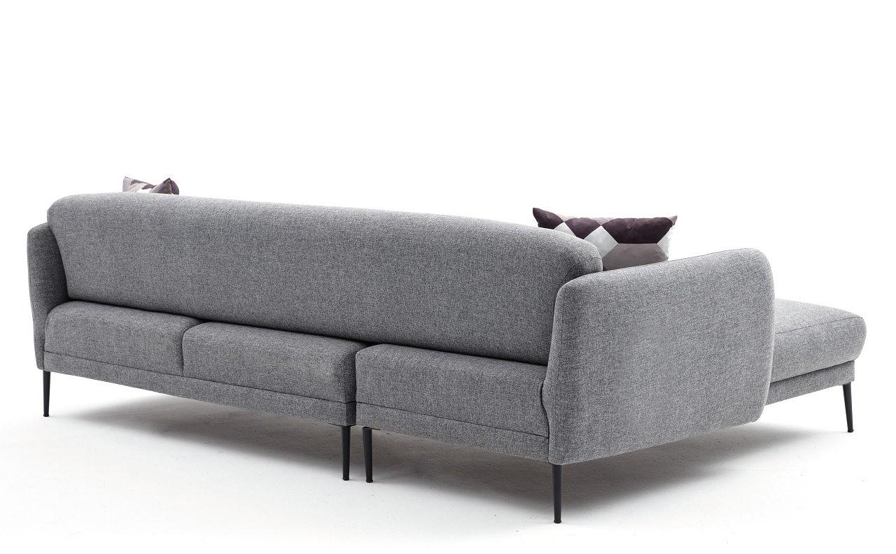 Venus Sofa Récamiere Links Grau 9