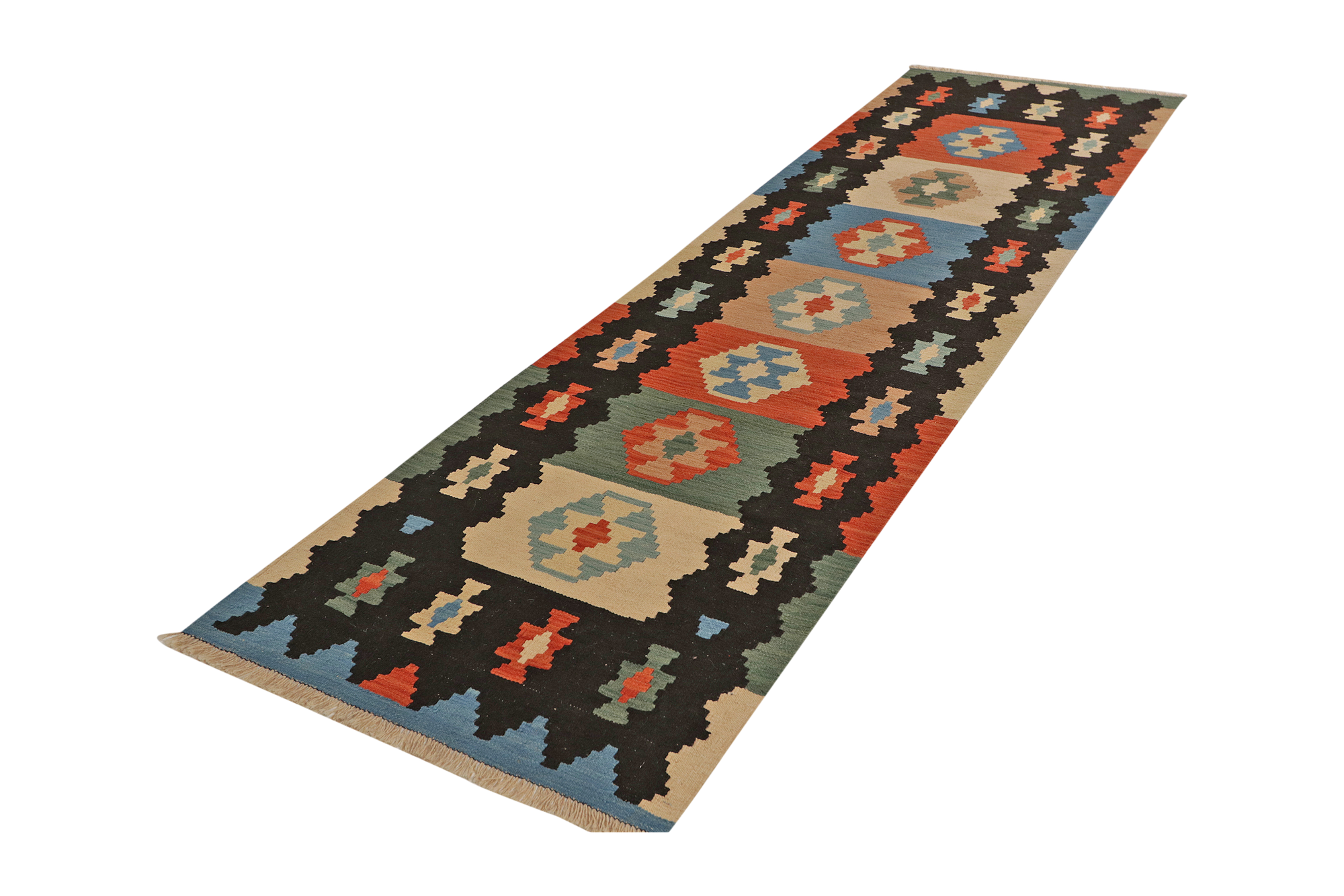 Kilim Gashgai Teppich Mehrfarbig 3