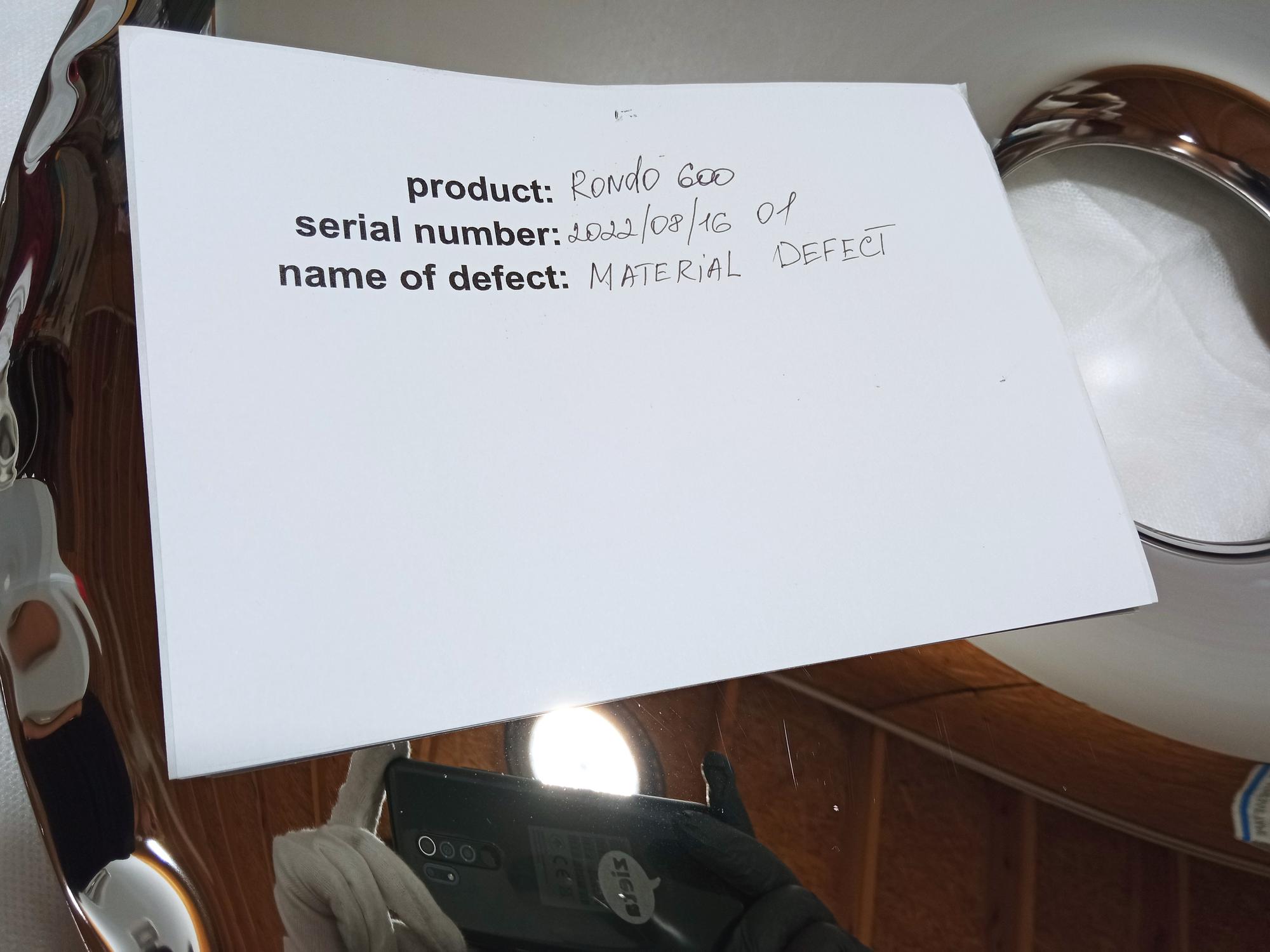 Rondo Specchio 600 Acciaio Inox Lucidato Argento 3