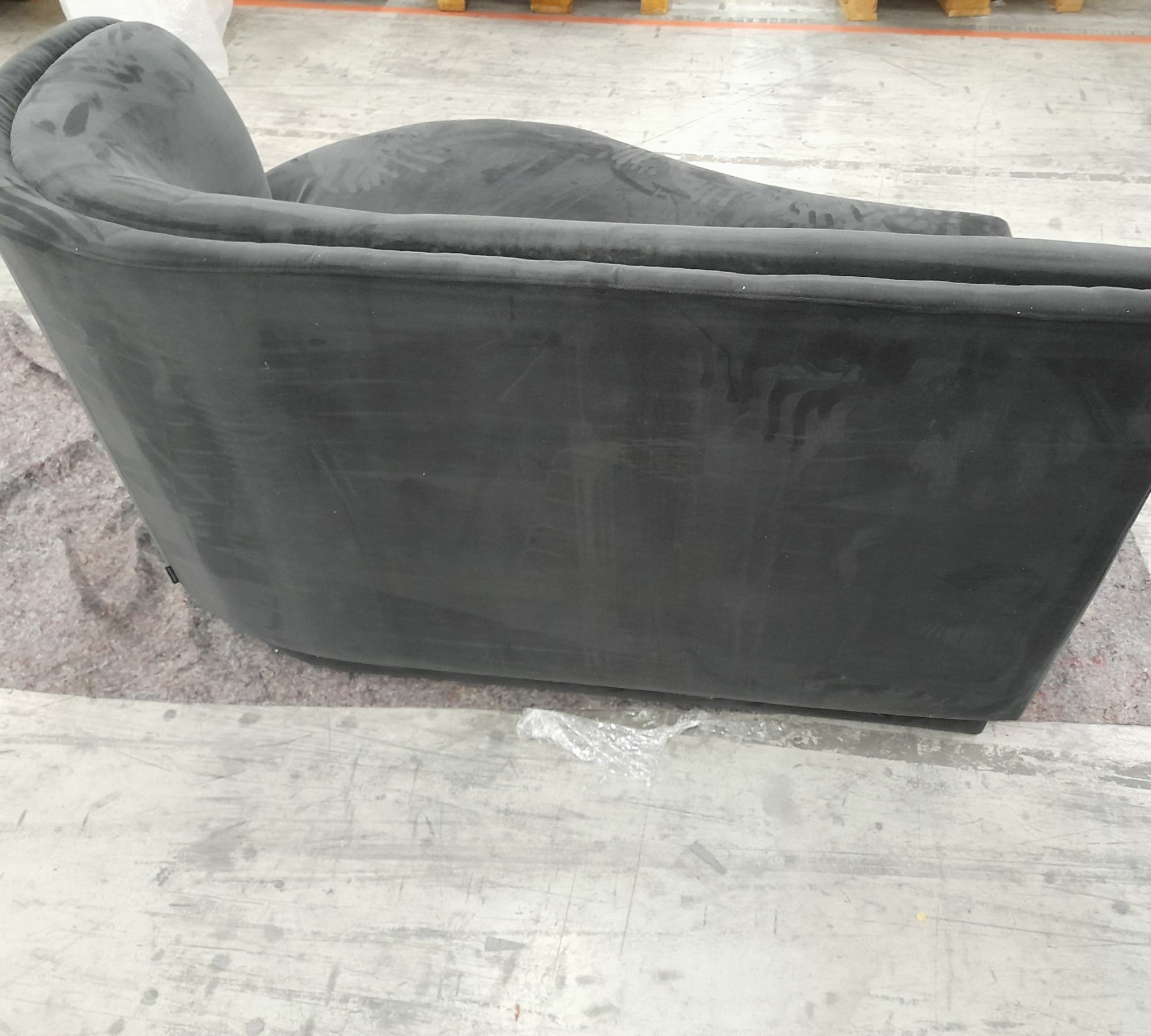 Nora 2-Sitzer Modul Rechts Velour Matt Dark Grey 7