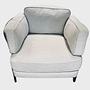 2x Shelley armchair leather cotton cream 0