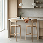 2x Gem Bar Stool Ash Wood Natural 0