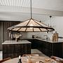 Akira Pendant Lamp Linen Black Natural Ø 70cm 3