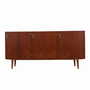 Vintage Sideboard Teakholz Braun 1960er Jahre 0