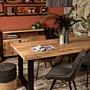 Rechteckige Portland Tischplatte Mangoholz 4