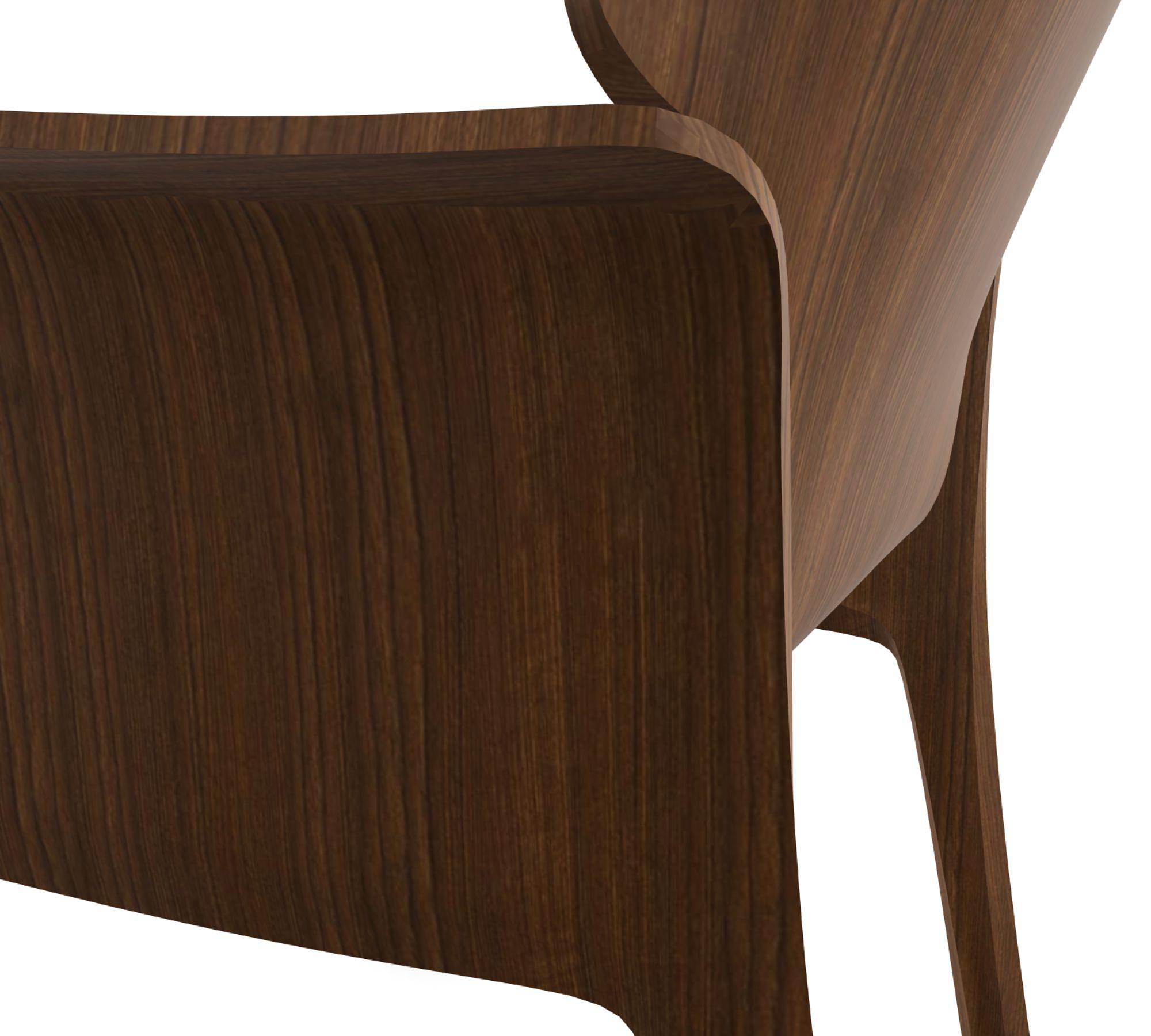 Adela Rex Armchair Walnut Wood Brown 5