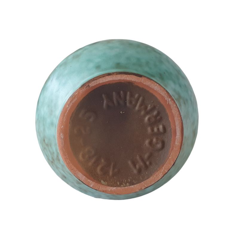 Vintage Vase Keramik Blau 1