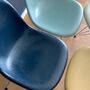 4x Eames Fiberglass Side Chair DSR  8