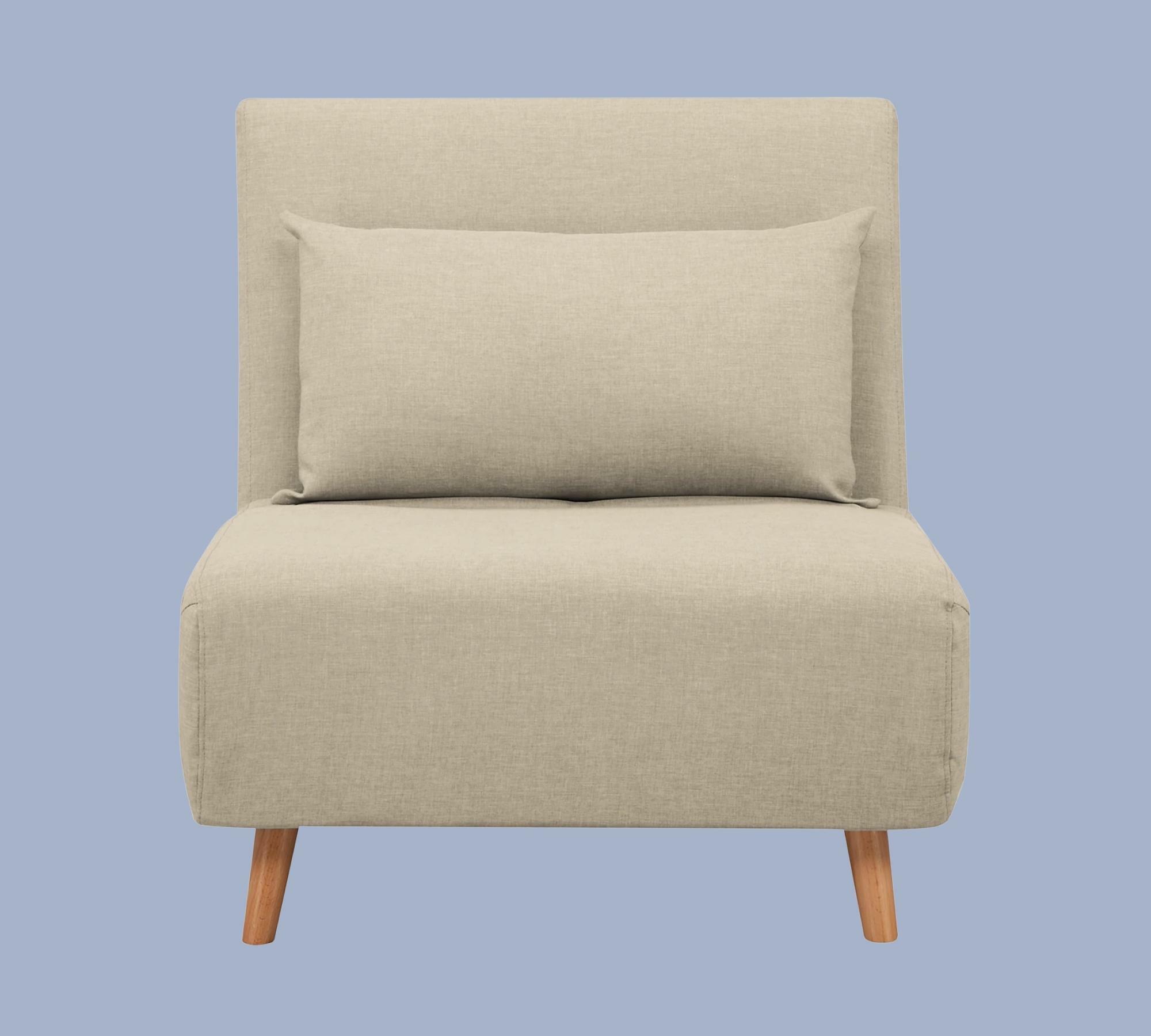 Schlafsessel Webstoff Beige 3